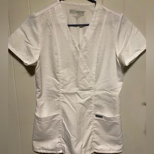White Grey’s Anatomy Scrub top size Small